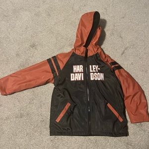 Size 7 boys Harley reversible jacket.